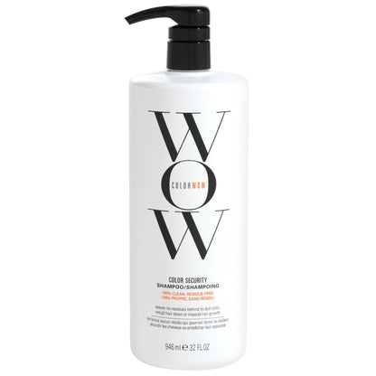 HOTCOLOR WOW Color Security Shampoo, Sulfate-Free Residue-Free Shampoo for Healthy-Looking Hair and Scalp