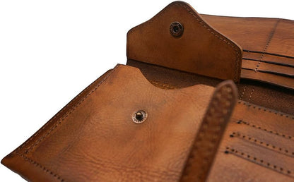 HOTWallets for Women Genuine Leather Card Organizer Dip Dye Coin Purse Ladies Ultrathin Wallets