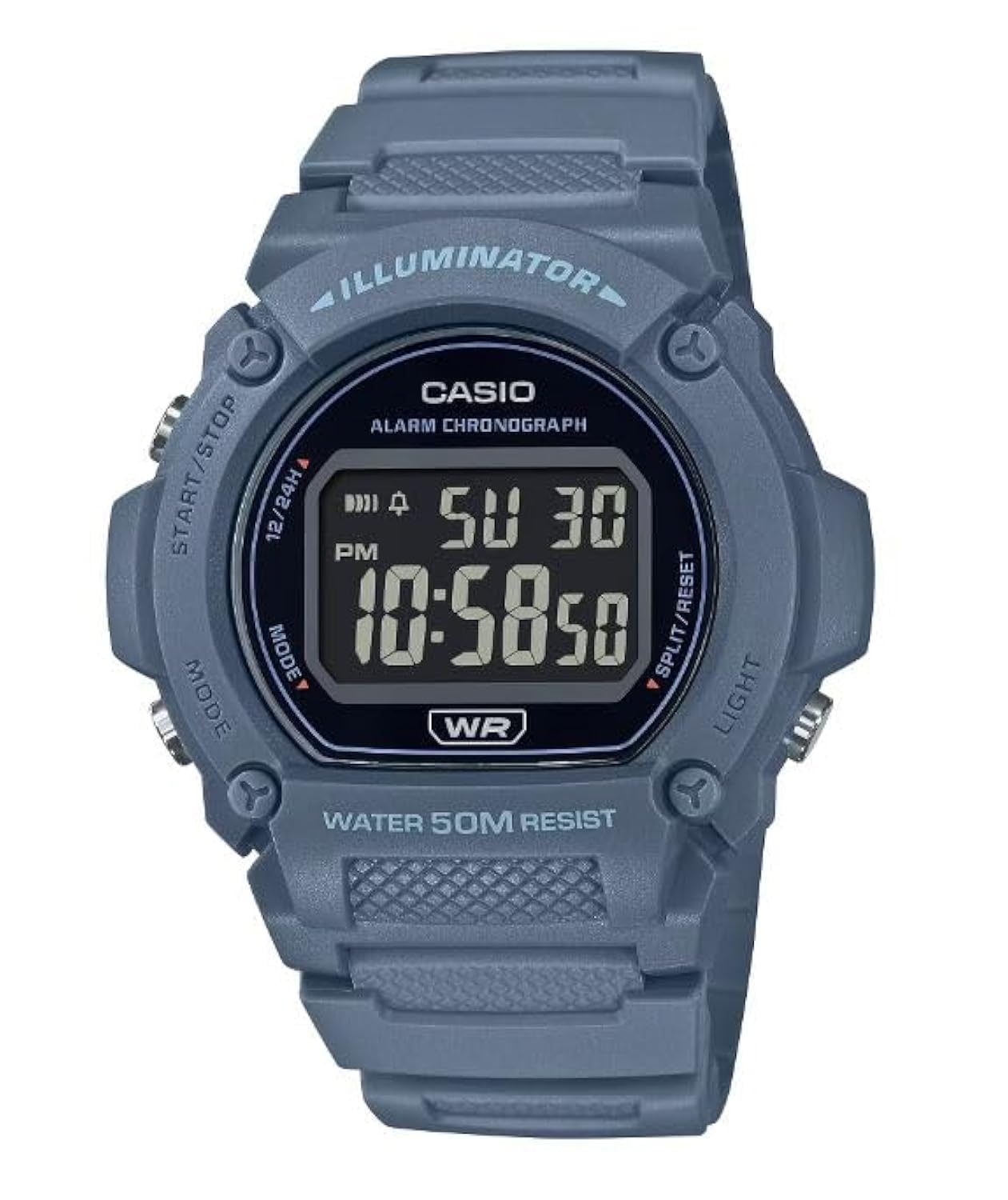 HOTCasio W219H Series | Men’s Digital Watch | 50M WR | LED Illuminator | 100 SEC Chronograph | 1/100 SEC Stopwatch | Daily Alarm | Hourly Time Signal | Auto Calendar | 7 Year Battery
