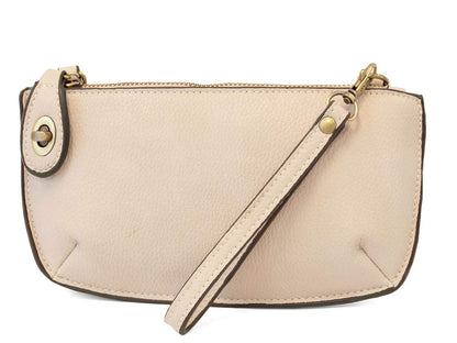 HOTJoy Susan Women's Fashion Purse Mini Crossbody Wristlet Clutch Handbag - Stone