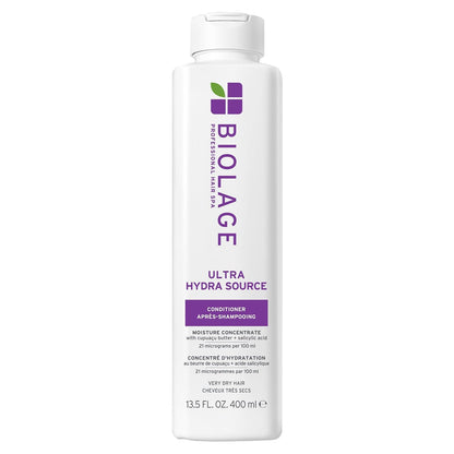 HOTBiolage Ultra Hydra Source Conditioner - Intensely Moisturizes and Conditions, Prevents Frizz and Flyaways, For Very Dry, Thick, Coarse Hair, Infused with Micro-dosed Cupuaçu Butter & Salicylic Acid