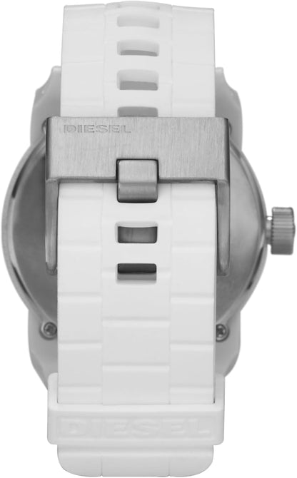 HOTDiesel Double Down Silicone Three-Hand Analog Men's Watch, Big Face Watch for Men