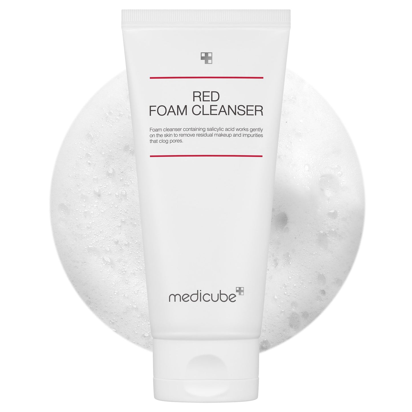 HOTmedicube Facial Cleanser PDRN Pink Glutathione Capsule Foam Cleanser | Daily Facial Cleanser for Pores - Uneven Skin Tone & Texture, Hydrating & Non-Stripping Face Wash, Korean Skincare, 4.23 oz