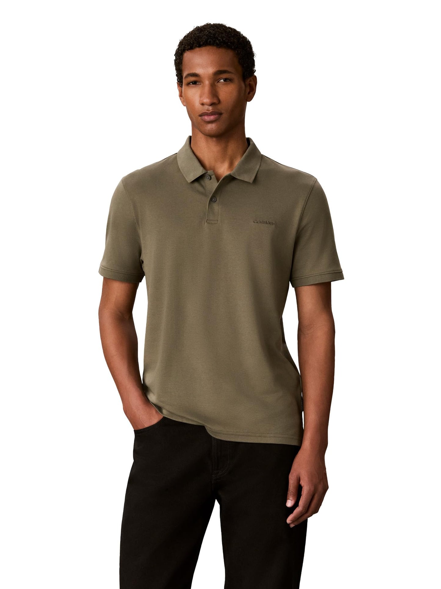 HOTCalvin Klein Men's Liquid Touch Polo