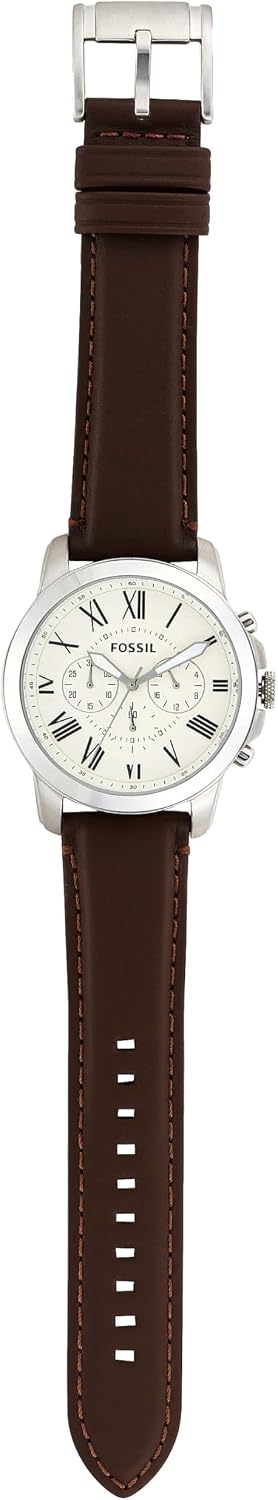 HOTFossil Men's Watch, Grant Quartz Stainless Steel Chronograph Watch for Men
