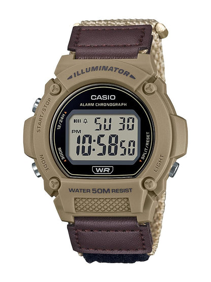 HOTCasio W219H Series | Men’s Digital Watch | 50M WR | LED Illuminator | 100 SEC Chronograph | 1/100 SEC Stopwatch | Daily Alarm | Hourly Time Signal | Auto Calendar | 7 Year Battery