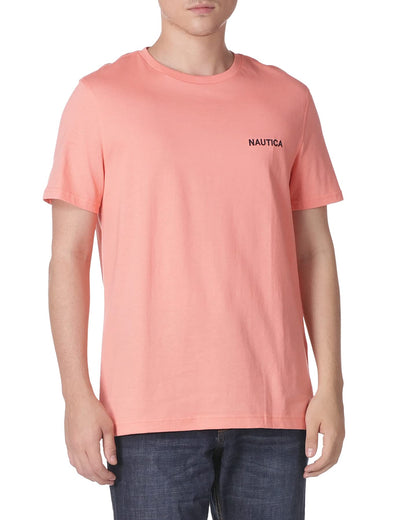 HOTNautica Men's Short Sleeve Solid Crew Neck T-Shirt Shirt