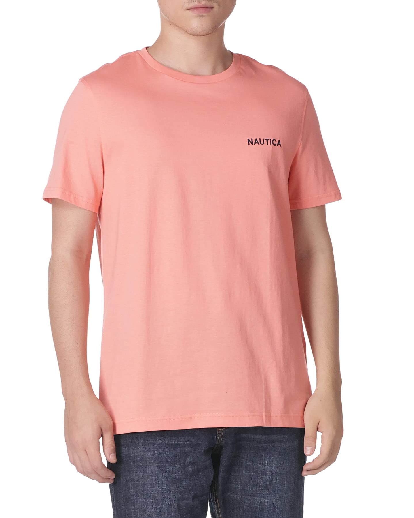 HOTNautica Men's Short Sleeve Solid Crew Neck T-Shirt Shirt