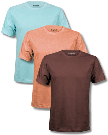 HOTKingsted T-Shirts for Men Pack - Royally Comfortable - Super Soft Premium Fabric - Well-Crafted Classic Tee