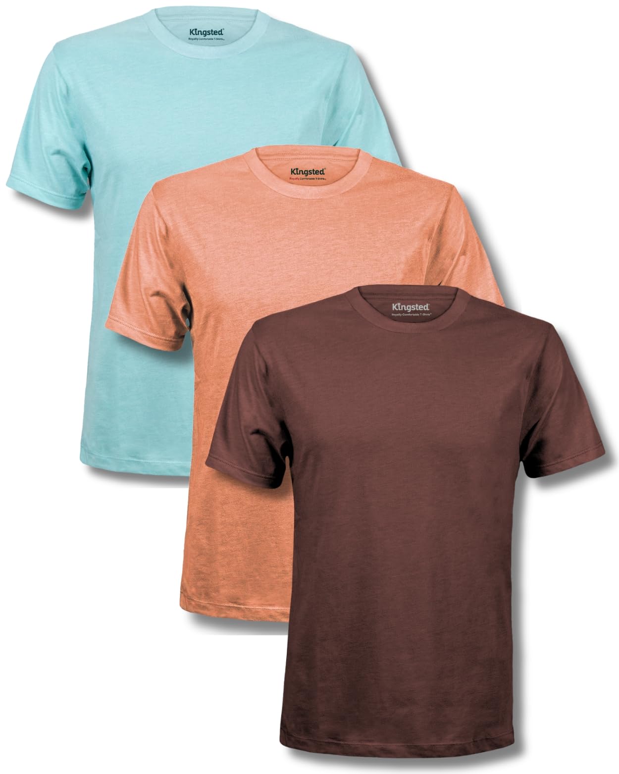HOTKingsted T-Shirts for Men Pack - Royally Comfortable - Super Soft Premium Fabric - Well-Crafted Classic Tee