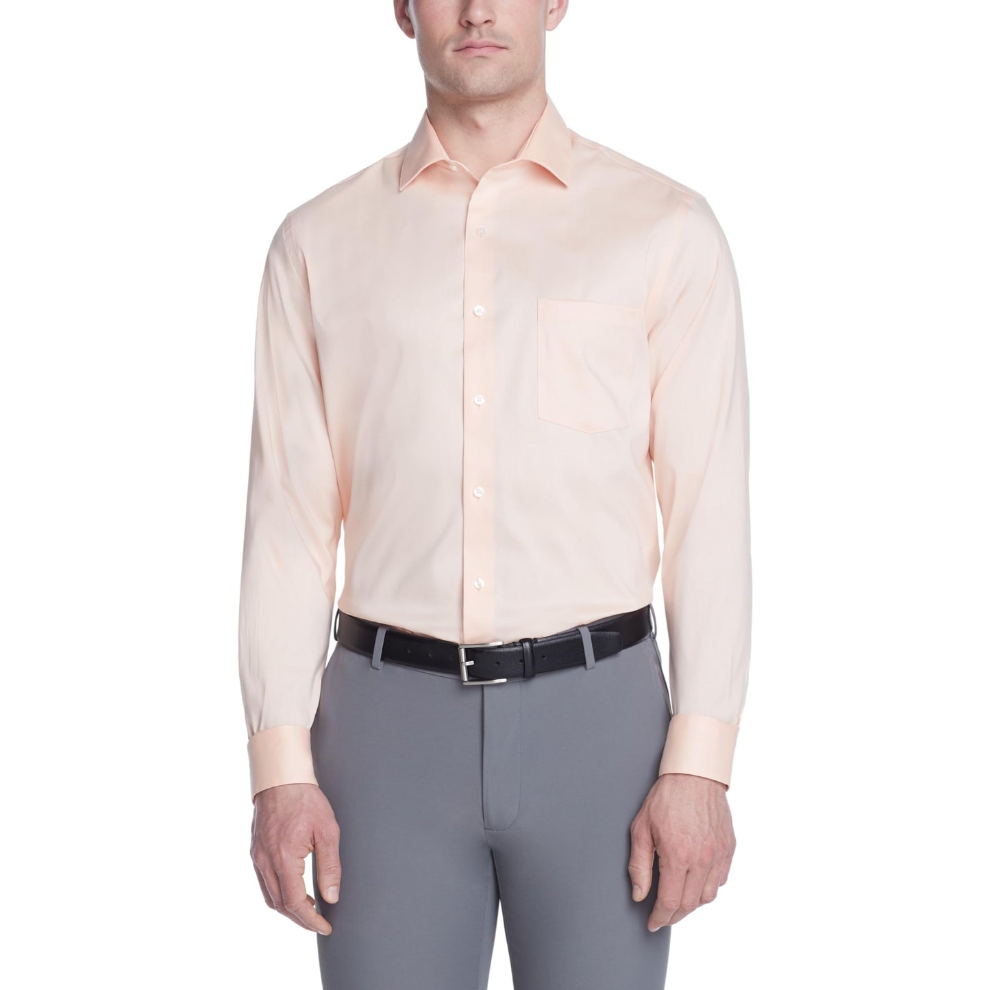 HOTVan Heusen Men's Dress Shirt Regular Fit Ultra Wrinkle Free Flex Collar Stretch Solid