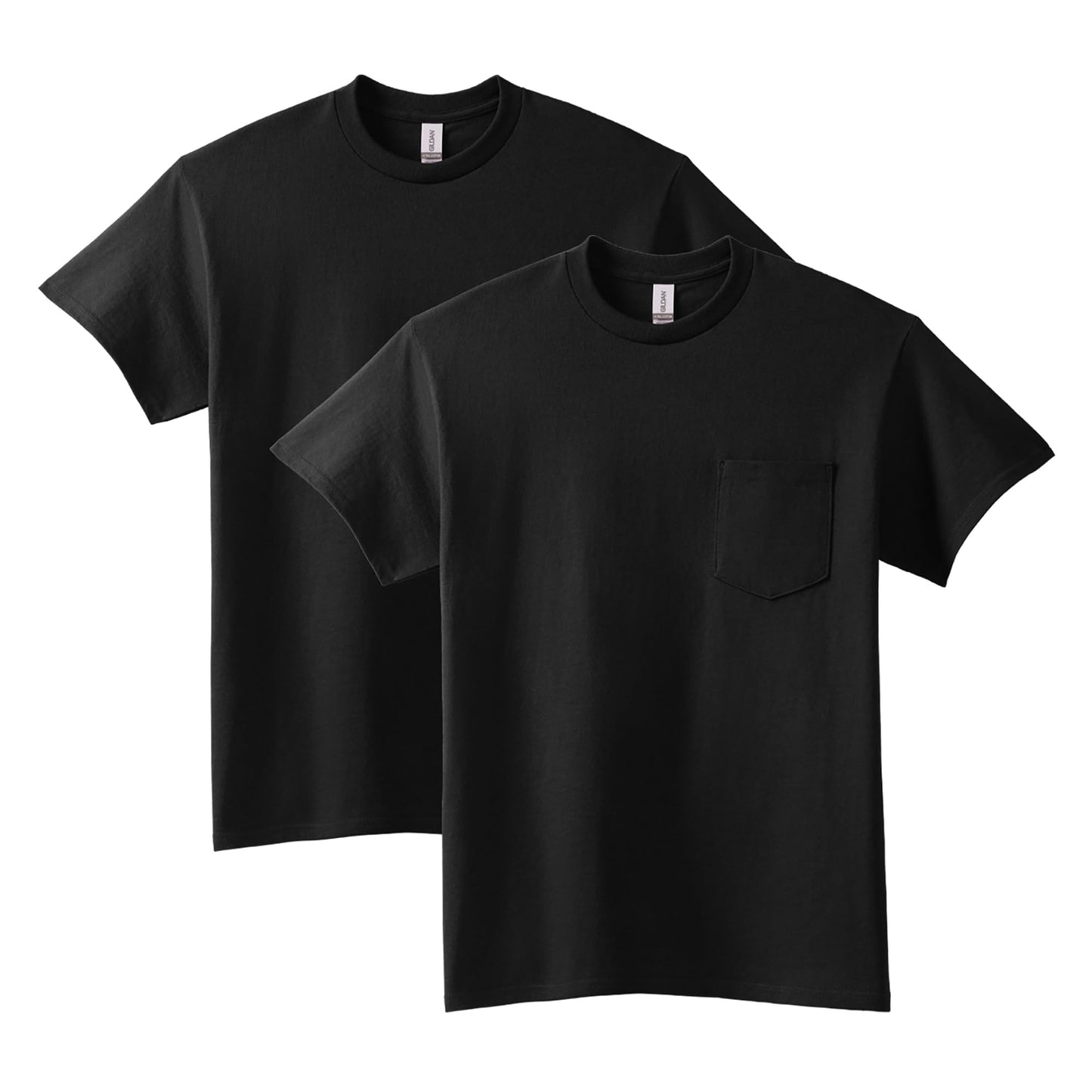HOTGildan Adult Ultra Cotton T-Shirt with Pocket, Style G2300, 2-Pack