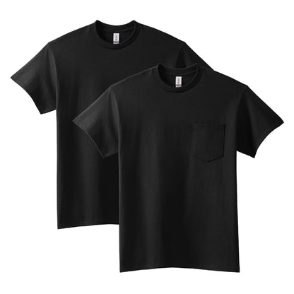 HOTGildan Adult Ultra Cotton T-Shirt with Pocket, Style G2300, 2-Pack