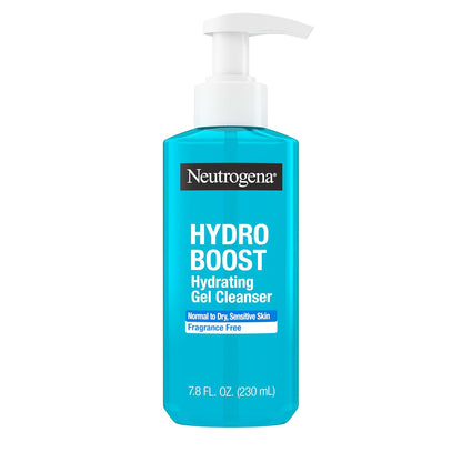 HOTNeutrogena Hydro Boost Hydrating Gel Cleanser, Daily Face Wash for Sensitive Skin, Gentle Foaming Facial Cleanser, Noncomedogenic, Alcohol- and Fragrance-Free Hyaluronic Acid, 7.8 fl oz