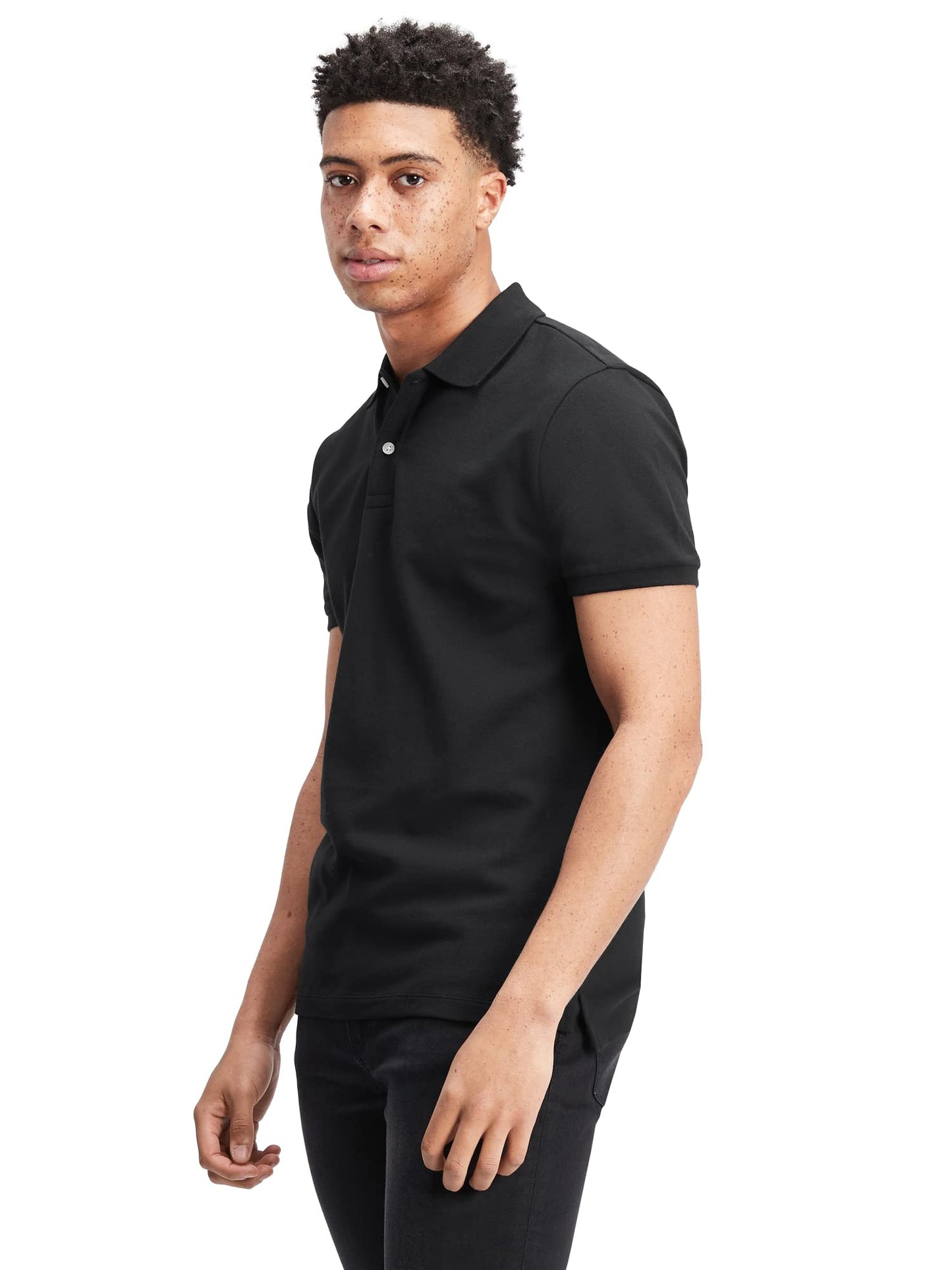 HOTGap Men's Stretch Pique Polo Shirt