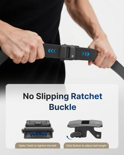 HOTFAIRWIN Ratchet Belt Men - Tactical Stretch Nylon Web Work Belts, Gift for Casual Jeans, Pants, Golf, and Everyday Use