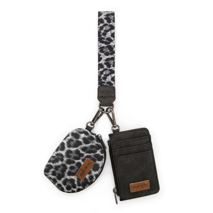 HOTWrangler Keychain Wristlet Wallets for Women Western Dual Pouch Wristlet Credit Card Holder Wallet