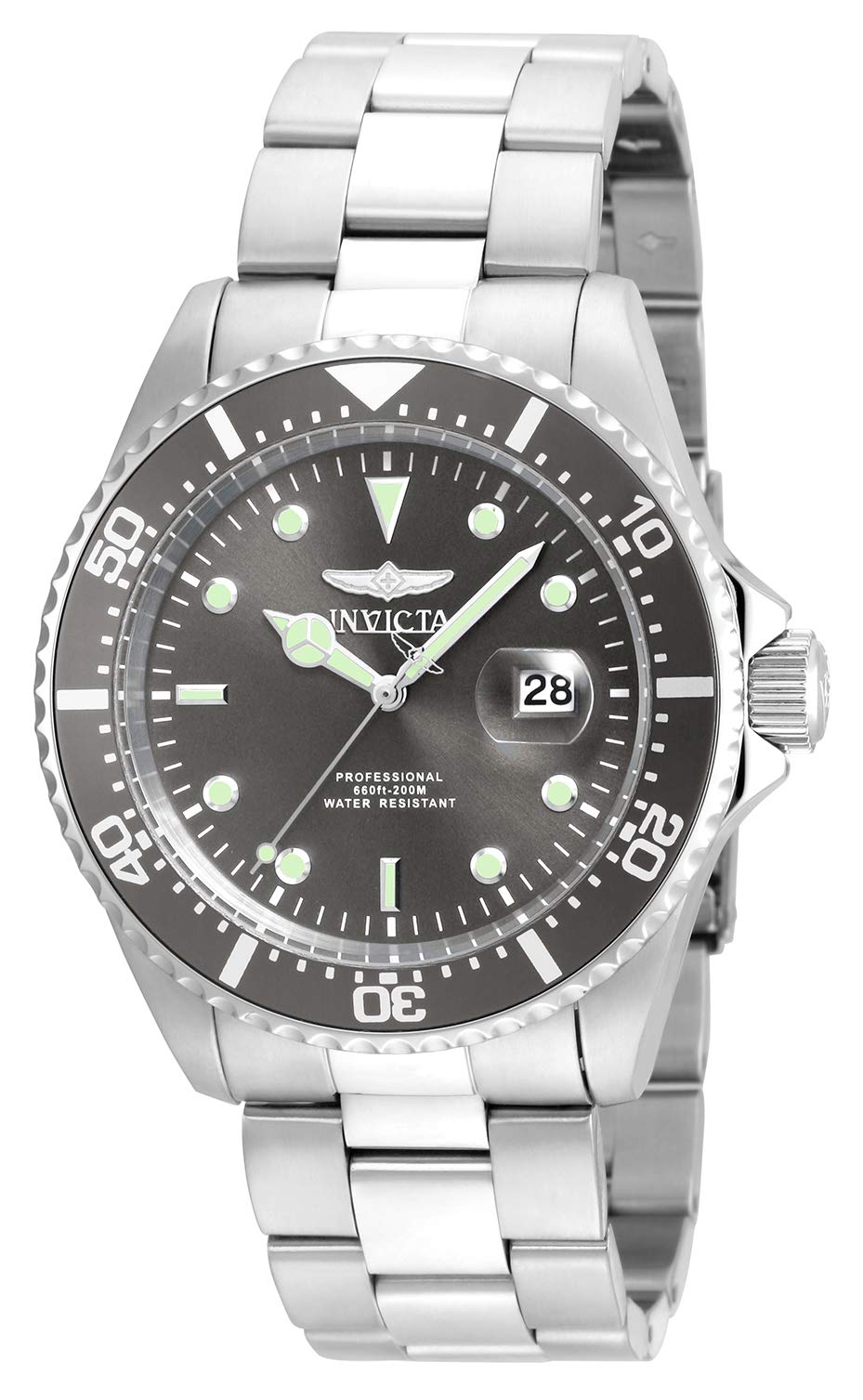 HOTInvicta Men's 22019 Pro Diver Analog Display Quartz Silver Watch