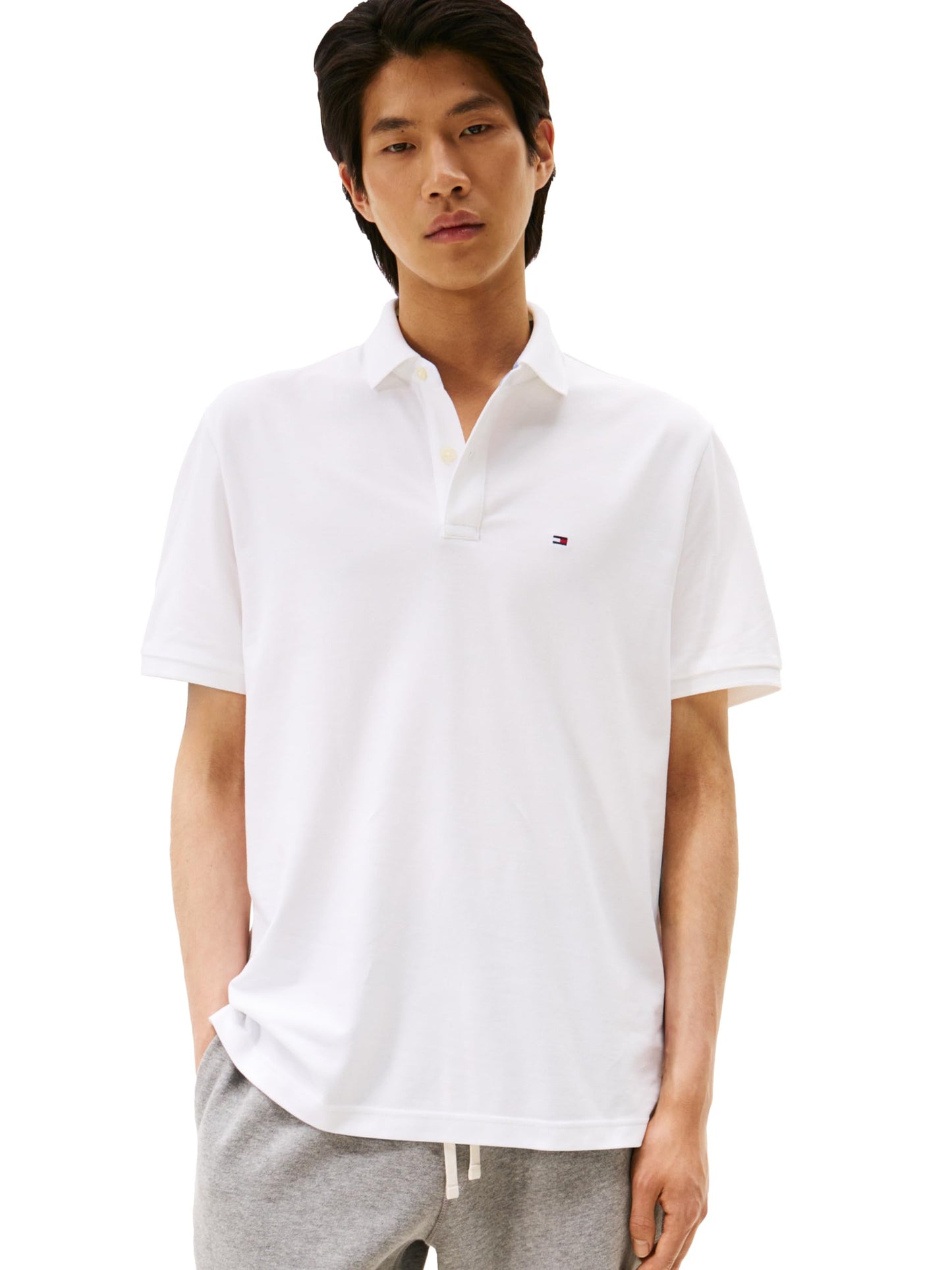 HOTTommy Hilfiger Men's Short Sleeve Cotton Pique Polo Shirt in Classic Fit