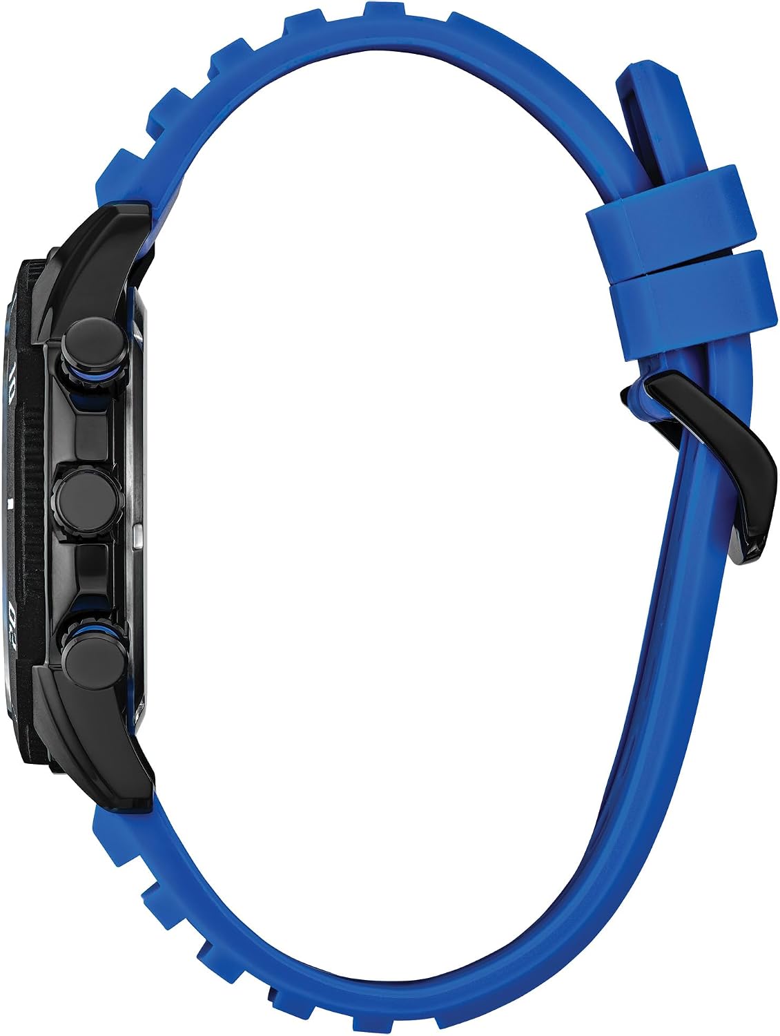 HOTCITIZEN Men's Eco-Drive Sport Casual Brycen Watch, Blue Silicone Strap, Chronograph (Model: AT2586-05E)