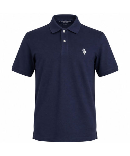 HOTU.S. Polo Assn. Men's Classic Polo Shirt, Two-Button Closure Pique Polo Shirt, Summer Fashion Golf Shirt | Two-Button Closure Pique Polo Shirt, Summer Fashion Golf Shirt