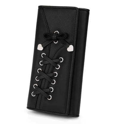HOTUTO RFID Wallet for Women Large Capacity PU Leather Card Holder Phone Case Zipper Pocket Purse Clutch