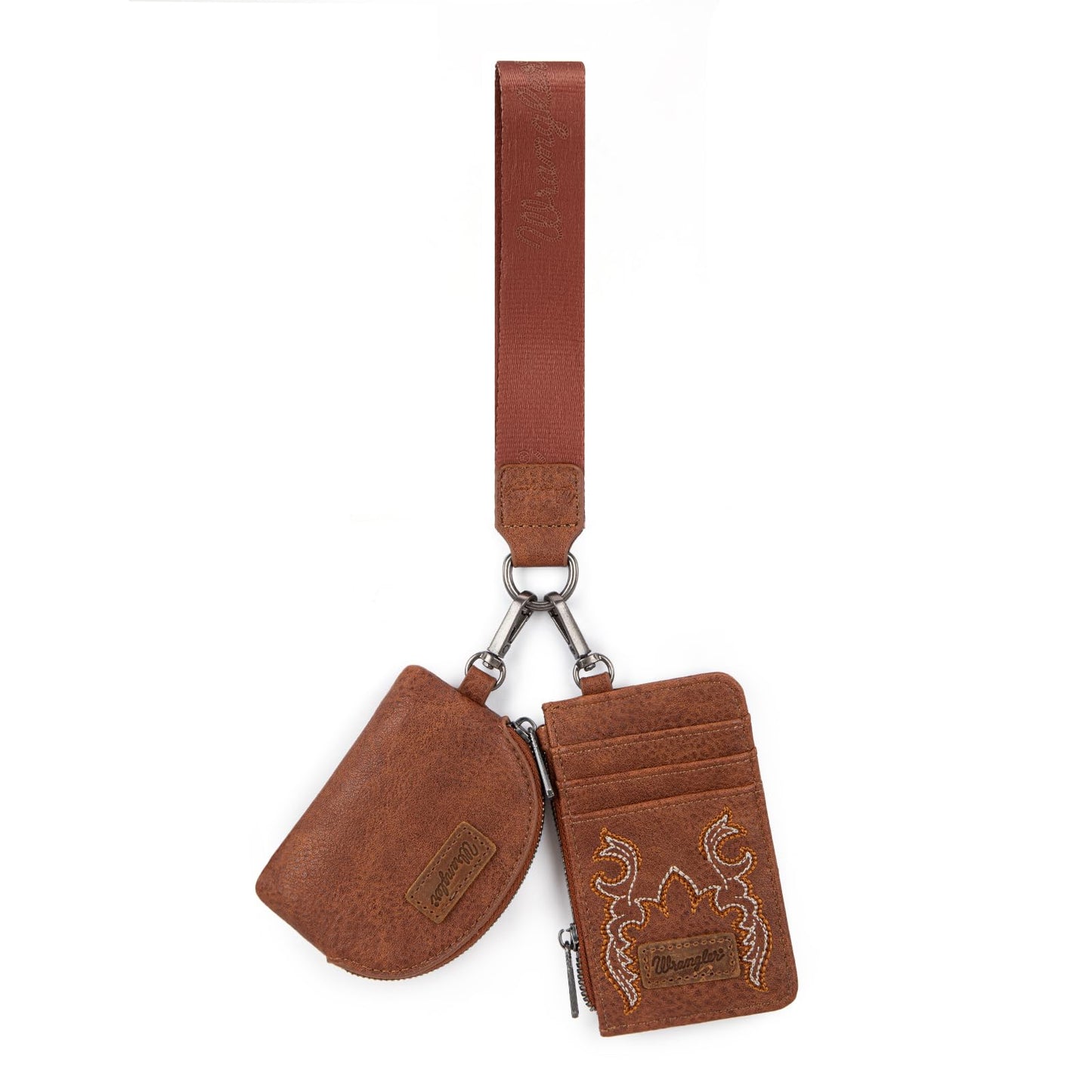 HOTWrangler Keychain Wristlet Wallets for Women Western Dual Pouch Wristlet Credit Card Holder Wallet