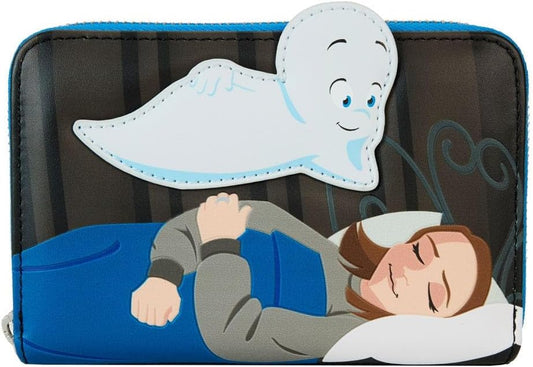 HOTLoungefly Casper the Friendly Ghost Glow Zip Around Wallet