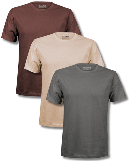 HOTKingsted T-Shirts for Men Pack - Royally Comfortable - Super Soft Premium Fabric - Well-Crafted Classic Tee