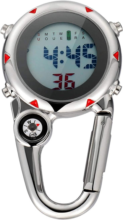 HOTIMIKEYA Outdoor Sport Watches Stopwatch, Clip Watch Clip Hanging on Quartz Watch for Climbing Hiking