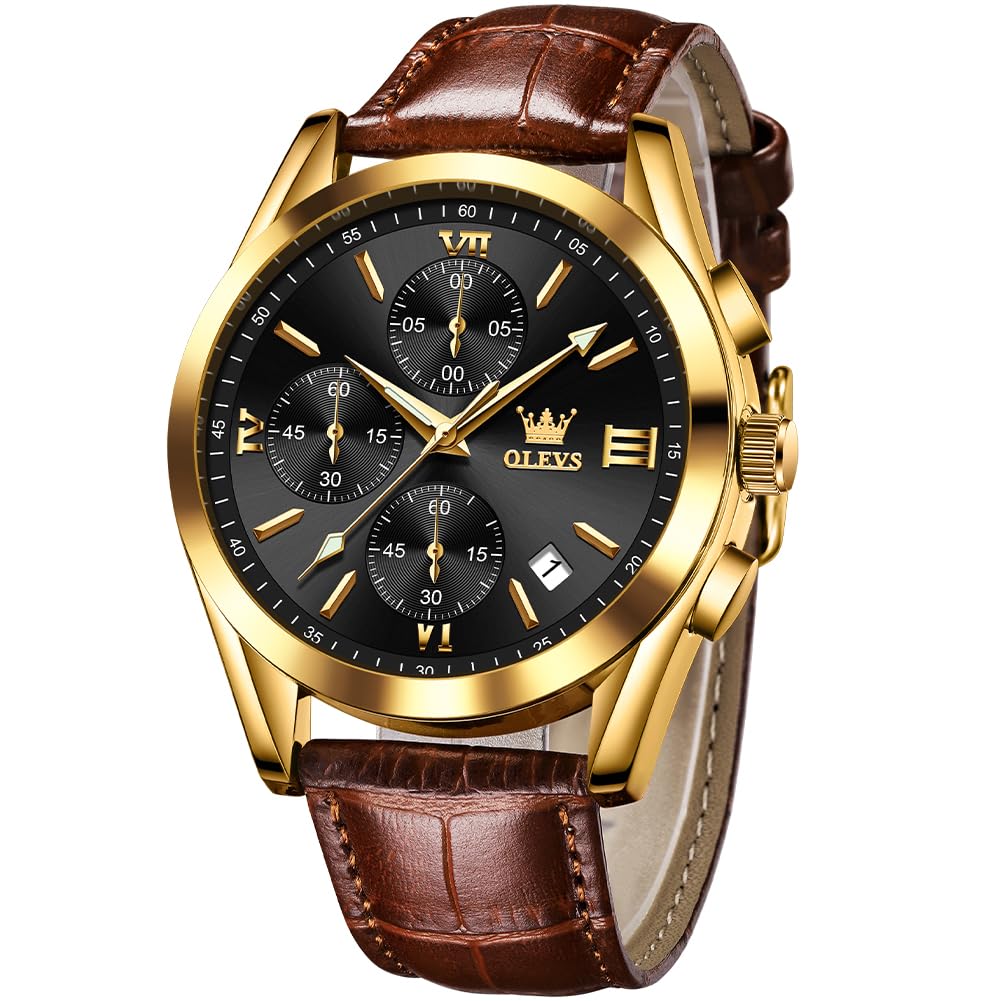HOTOLEVS Mens Watches Stylish Chronograph Waterproof Luminous Silicon Strap Multifunction Watches for Men Business Men Wrist Watch