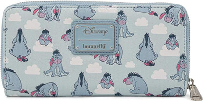 HOTLoungefly Disney Winnie the Pooh Eeyore Zip Around Faux Leather Wallet, Multi