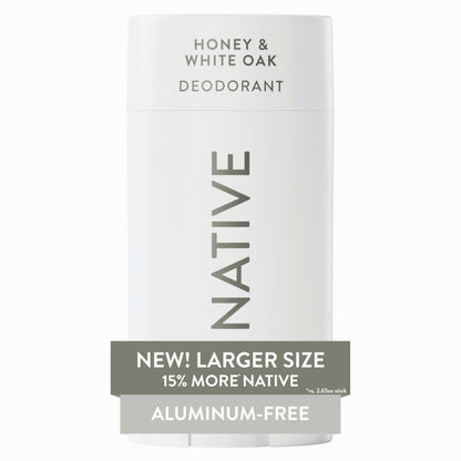 HOTNative Aluminum Free Deodorant, Cashmere & Rain, Large Size Stick, 72 Hour Odor Control, for Women & Men, Contains Naturally Derived Ingredients, 3.1 oz