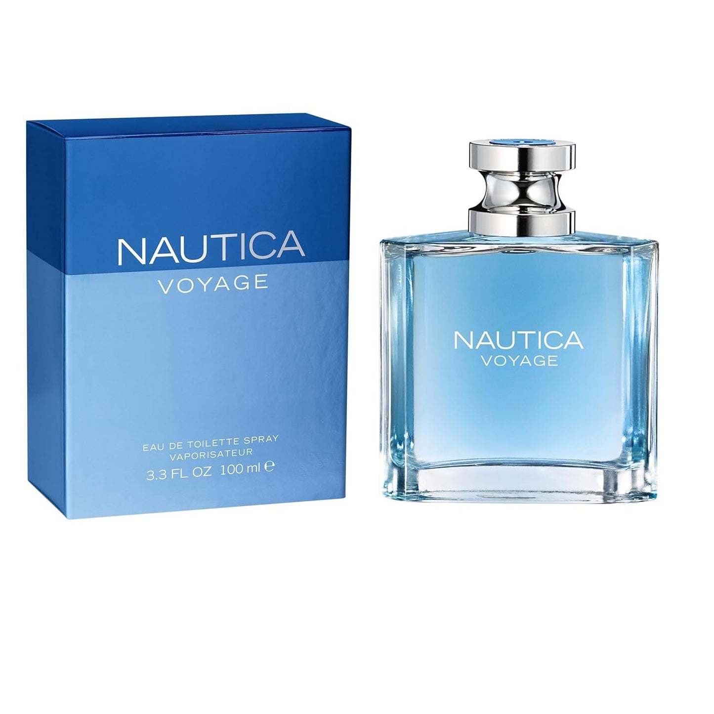 HOTNautica Voyage Eau De Toilette, Cologne and Fragrance For Men, Fresh, Romantic, Fruity Scent Woody, Aquatic Notes of Apple, Water Lotus, Cedarwood, and Musk Ideal Day Wear, Long Lasting 3.3Fl oz