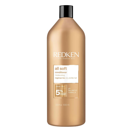 HOTRedken All Soft Conditioner - Moisturizes & Hydrates Dry, Brittle Hair, Softens, Smooths & Adds Hair Shine, Conditioner & Detangler