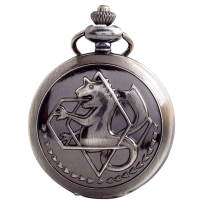 HOTBOSHIYA Fullmetal Alchemist Pocket Watch with Chain Box for Cosplay Accessories Anime Merch