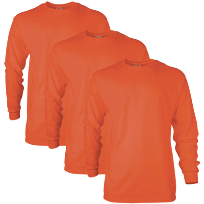 HOTGildan Adult Ultra Cotton Long Sleeve T-Shirt, Style G2400, Multipack