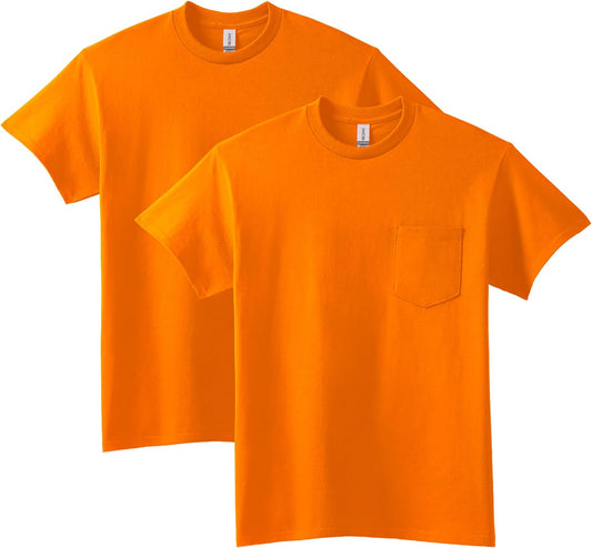 HOTGildan Adult Ultra Cotton T-Shirt with Pocket, Style G2300, 2-Pack