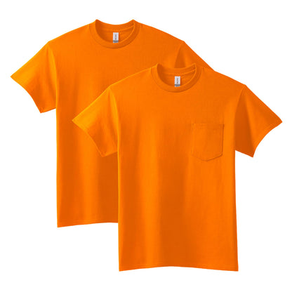 HOTGildan Adult Ultra Cotton T-Shirt with Pocket, Style G2300, 2-Pack