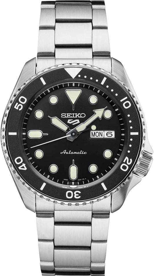 HOTSEIKO 5 Sports Automatic Watch for Men | 5 Sports - Day/date Calendar, Lumibrite Hands and Markers, Rotating Bezel, 100m Water-Resistant, 4R36 Movement