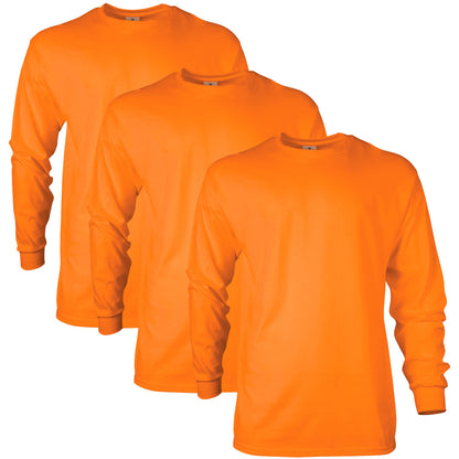 HOTGildan Adult Ultra Cotton Long Sleeve T-Shirt, Style G2400, Multipack