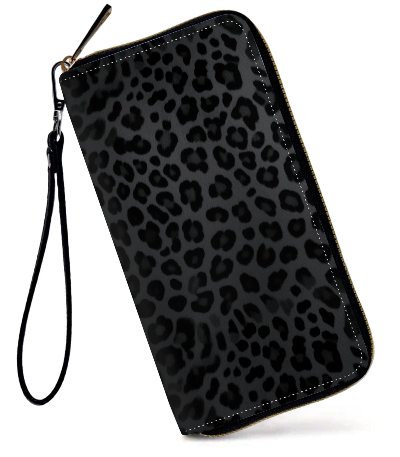 HOTWomens Wallet, Large Capacity RFID Blocking PU Leather Wristlet Wallets for Women Ladies Men Credit Card Holder Zipper Wallet Phone Holder Clutch Travel Purse, Art Moon Starry Night