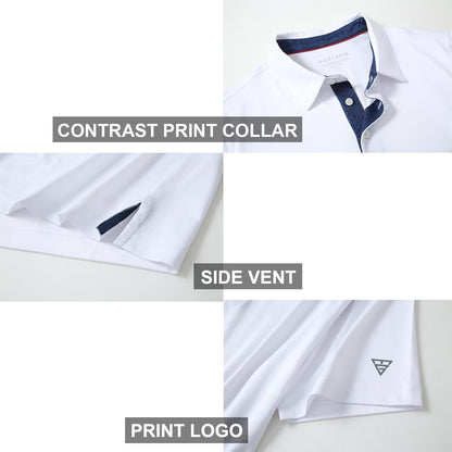 HOTMens Polo Shirts Short and Long Sleeve Casual Solid Stylish Dry Fit Performance Designed Collared Golf Polo Shirts for Men