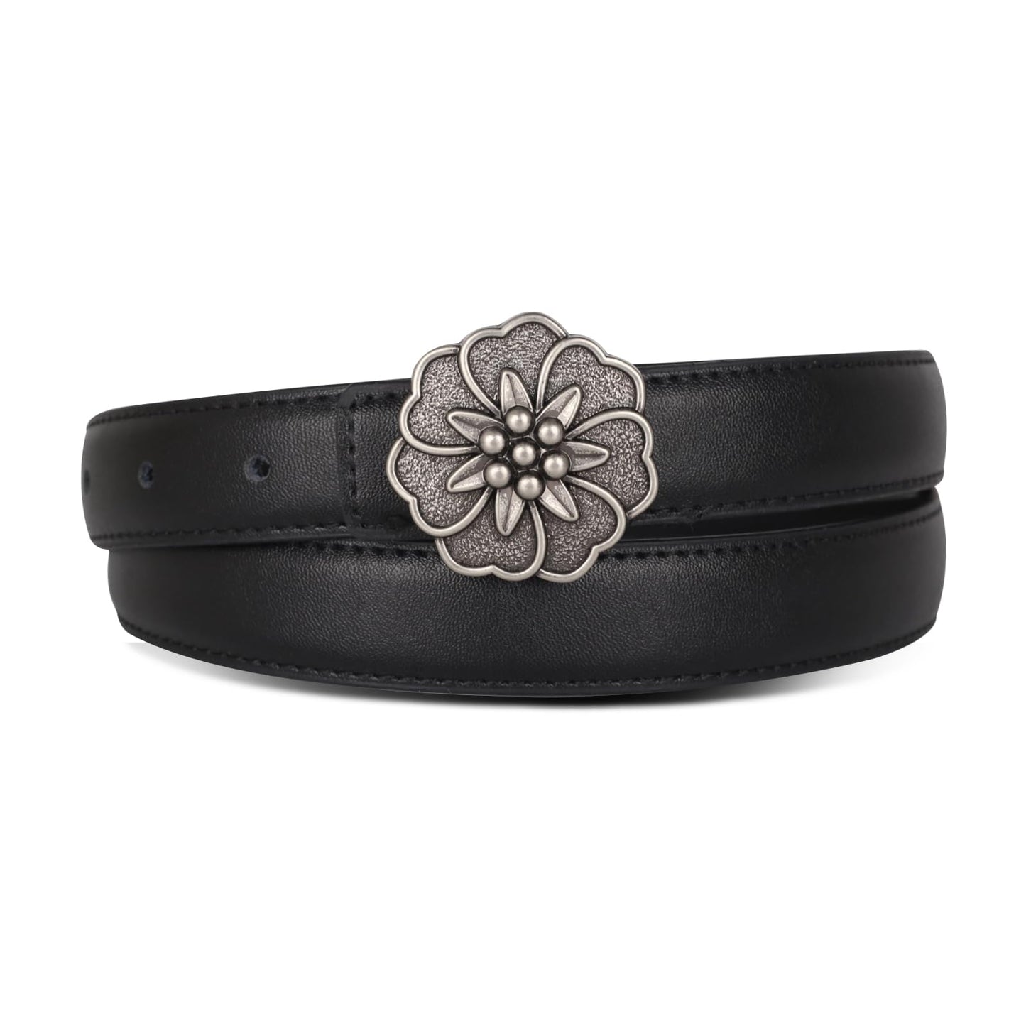 HOTRelang Women's Belts with Gold Buckle, Fashion Waist Band, Elegant Ladies' Belt, Gift for Women