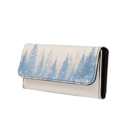 HOTLotus Mandala Women PU Leather Tri-fold Wallets Black And White Sketch Flower Zipper Pocket Buckle Money Manager Starry Sky Tall Billfold Secretary Cash Wallet