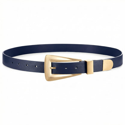 HOTWomen's Leather Belts for Jeans Pants Fashion Leather Waist Belt Ladies Dress Belts with Gold/Silver Buckle
