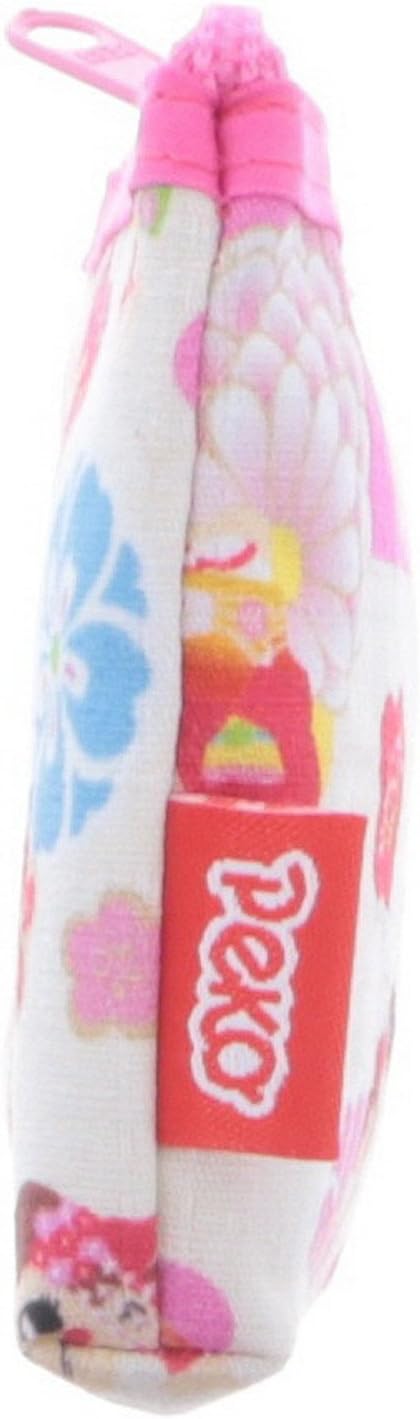 HOTPeko-chan x Kyoto Card Case with Zipper Cream