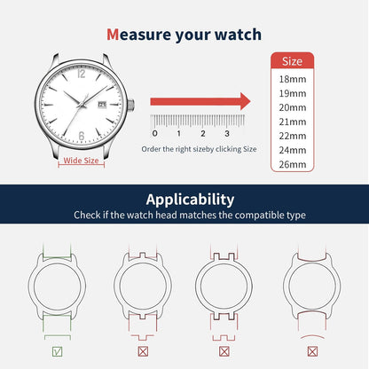 HOTFullmosa Leather Watch Bands for Men, 18mm 19mm 20mm 21mm 22mm 24mm 26mm Quick Release Watch Bands Strap - Burnished Band Vintage Wristband with Stainless Steel Metal Clasp