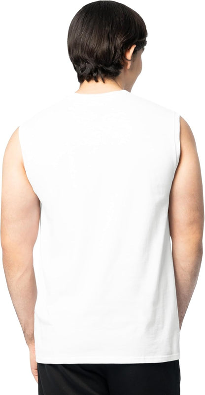HOTFruit of the Loom Men's Eversoft Cotton Sleeveless T Shirts, Breathable & Moisture Wicking with Odor Control, Sizes S-4X