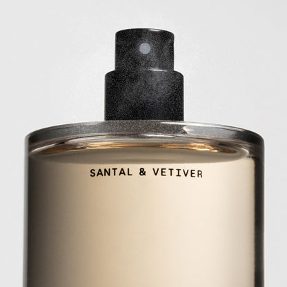 HOTSalt & Stone Hair & Body Mist for Women & Men, Santal & Vetiver 3.4 fl oz | Body & Hair Mist, Warm & Woody Scented Body Spray, Gender Neutral Fragrance with Glycerin & Red Algae, Vegan, Paraben-Free
